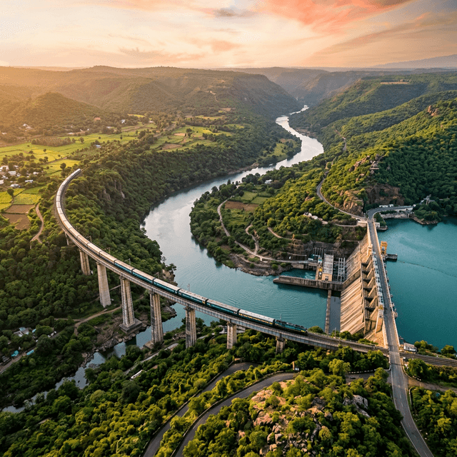 UAV survey over Indian landscape