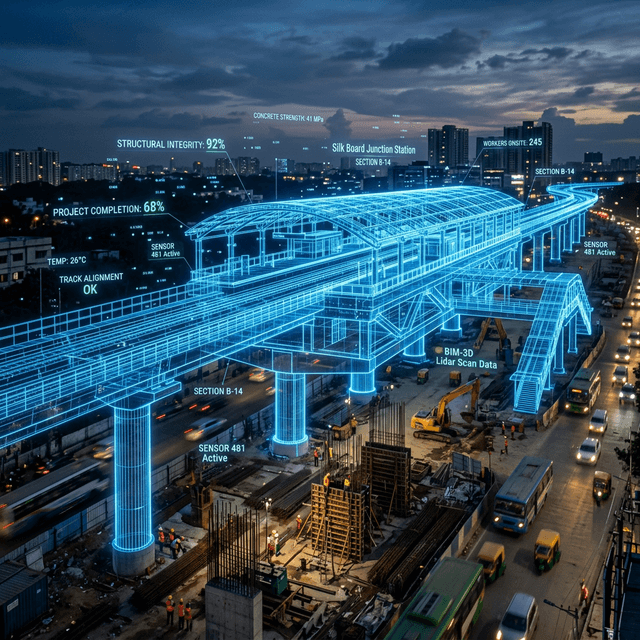 Digital twin visualization for Indian infrastructure